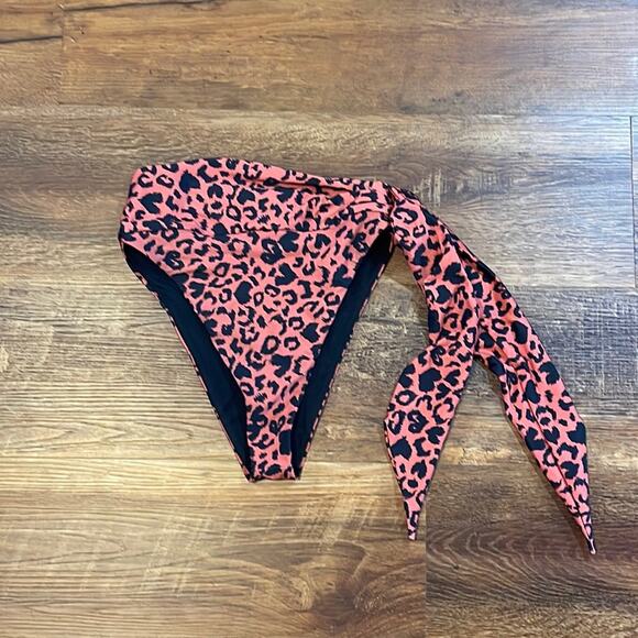 Beach Riot Other - Beach Riot Brownish Red and Black Leopard Print Bikini Bottoms Women's Size S